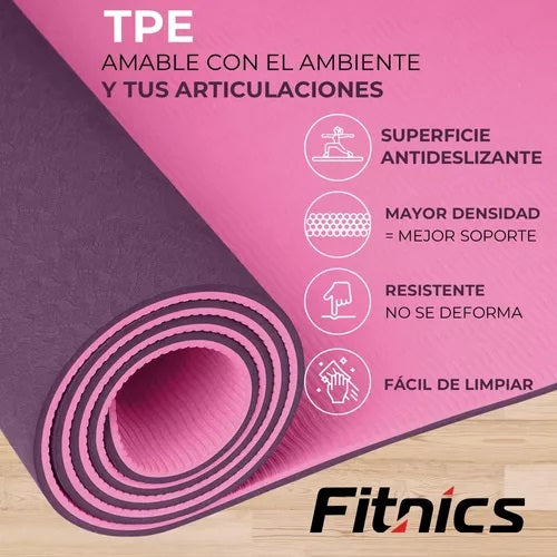 Colchoneta  Mat Yoga Plegable 6mm Con E